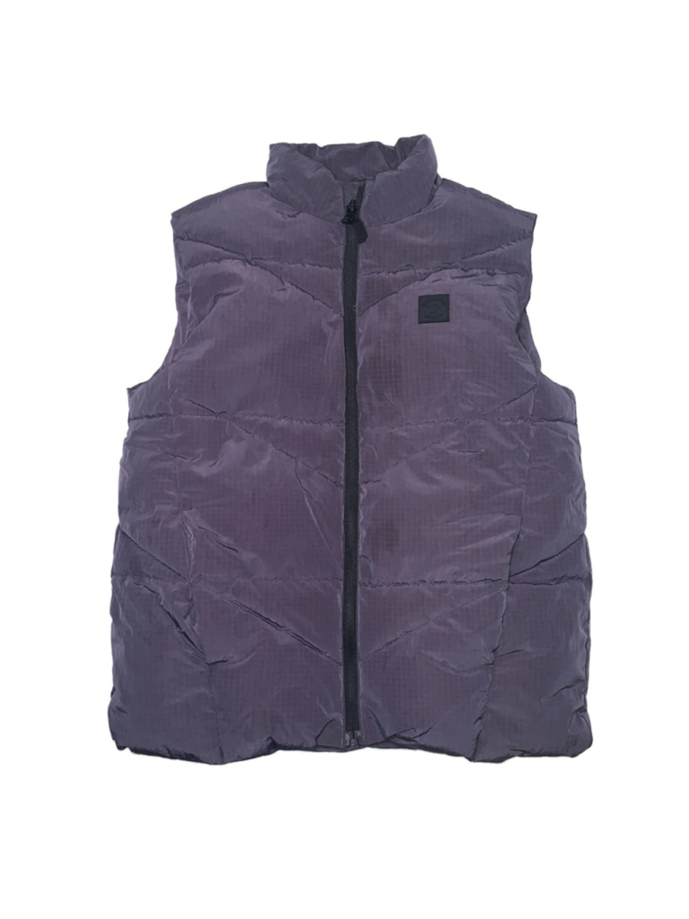 rokka & rolla Puffer Vest Jacket Side Pockets Youth Large 10-12 Gray Full Zip